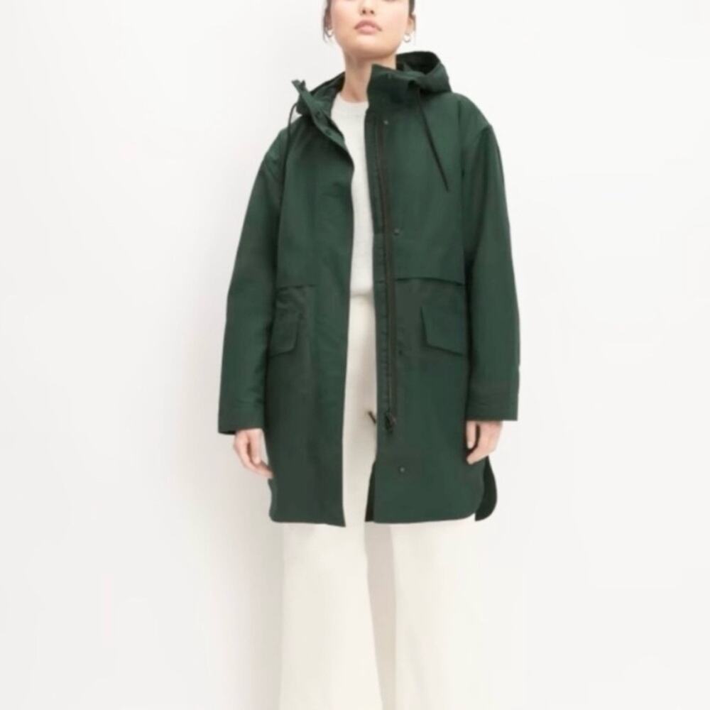Everlane the ReNew Anorak in dark green Size M - Picture 2 of 8